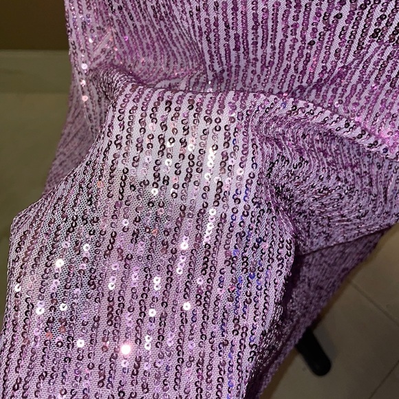 Purple Beaded Dress NWT B Darlin - Picture 2 of 5